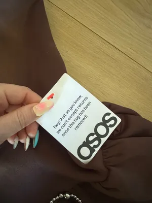 ASOS Brown Mini Dress with Bubble Bottom thumbnail 3