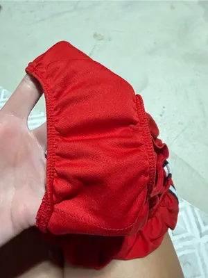 Nike Women’s Red Running Shorts with White Trim medium thumbnail 8