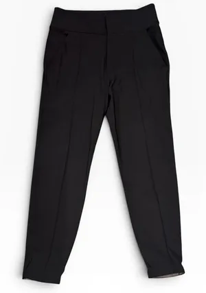 Lululemon‎ Black High Rise Tapered Trouser Dress Pants Front Seam Size 6 Pockets thumbnail 1