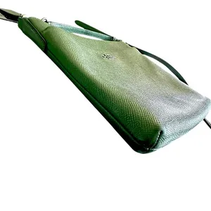 Coach Crossbody‎ Bag Green Pebble Leather Front Pocket Adjustable Strap thumbnail 6