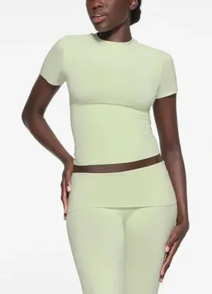 NWT SKIMS Cotton Jersey T-Shirt In Pistachio XS ( SOLD OUT) thumbnail 1