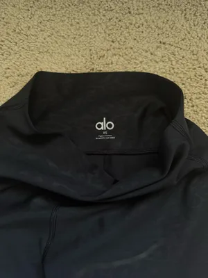 Alo Biker Shorts Black Yoga High-Waisted XS thumbnail 2