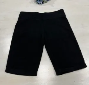 Purity Black Bike Shorts High Waist Athletic Casual Cotton Blend‎ M/M thumbnail 1