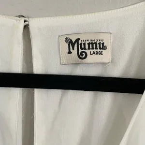 new Show Me Your Mumu Short Sleeve White Maxi Dress size Large L thumbnail 4