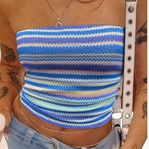 Multicolored tube top Blue Size M thumbnail 1