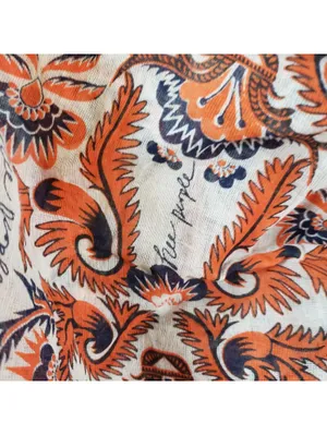 Free People Paisley Reusable Tote Shopping Bag thumbnail 4