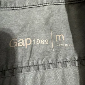 Gap 1969 Womens Grey Lyocell Denim Button Down Tunic Shirt‎ Size M Career thumbnail 8