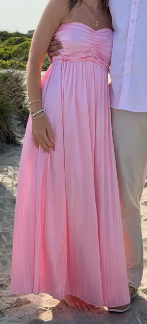 Pink long dress thumbnail 2