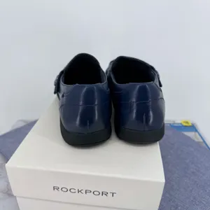 Rockport Daisey Slipon Womens 7N Navy Blue Leather Perforated Loafers CH4056‎ thumbnail 5