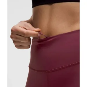 Lululemon Fast Free High Rise Legging Sz 6 Burgundy‎ LW5CFSS thumbnail 5