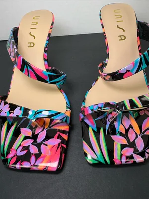 floral sandals mid-heel sandals size 10 thumbnail 10