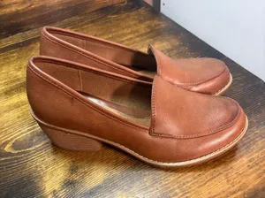 Eurosoft brown heeled loafers size 8 thumbnail 1