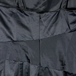 Max and Cleo Pleated‎ Bow Sateen Sheath Cocktail Dress Black Chic Size 6 thumbnail 9