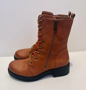 Allot Women’s Mid Calf Military Combat Boots thumbnail 1