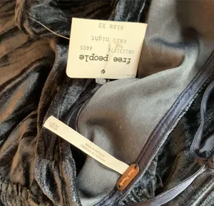 NWT Free People Blue Pleated Plush Swing Dress thumbnail 5