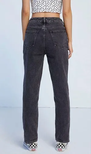 PacSun Black Mom Fit High Waist Jeans thumbnail 4