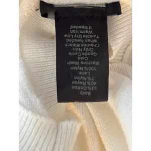 Ann Taylor Womens White Lace Panel Long Sleeve‎ Sweater Cotton Blend Size S thumbnail 7