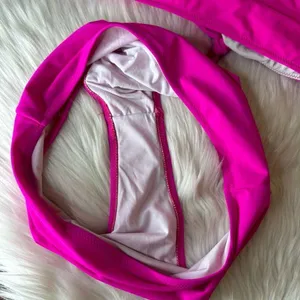 Hot Pink Bikini Size Large Pink thumbnail 9