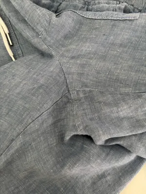 Athleta Light Blue Linen Drawstring Joggers Size 0 thumbnail 9