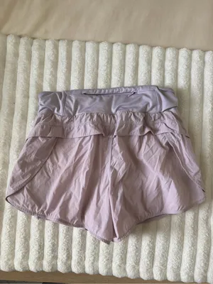 Fabletics Lavender Athletic Fold-Over Waist Shorts thumbnail 5