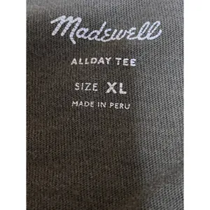 Madewell All Day Tee Oversized Gray Short Sleeve Crew Neck Boxy T-Shirt Top XL thumbnail 5