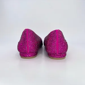 Betsey Johnson SB-Jude Ballet Flats 8.5 Pink Rhinestone Pointed Toe Wedding NWOB thumbnail 7