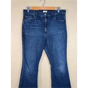 Hudson Heidi High Rise Flare Jeans Womens 32 Blue Dark Wash Denim Casual Fall thumbnail 12