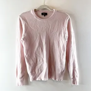 Quince Mongolian Cashmere Crewneck Long Sleeve Sweater Minimal Pink Medium thumbnail 2