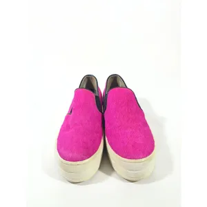 Skechers Rise Fit‎ Pony Hair Platform Sneakers Slip On Women 7 Hot Pink Fluffy thumbnail 3