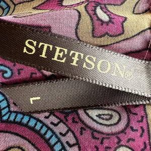 Stetson Blouson Dress Printed Collared V Neck 3/4 Sleeve Pink Multicolor Large thumbnail 3