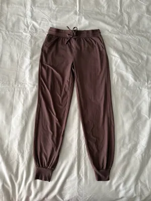 Mauve Colored Tie Waist Joggers thumbnail 2