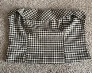 Princess Polly women’s green gingham summer going out strapless tube top sz US 8 thumbnail 1