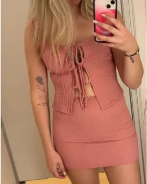 summer matching set Pink thumbnail 2