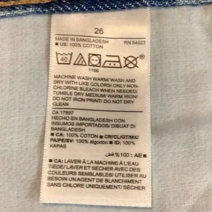 Old Navy Size 26W Plus Size High Rise Slouchy Straight Fringe Jean Shorts. New thumbnail 5