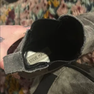 Gray Suede Chelsea Ankle Boots thumbnail 9
