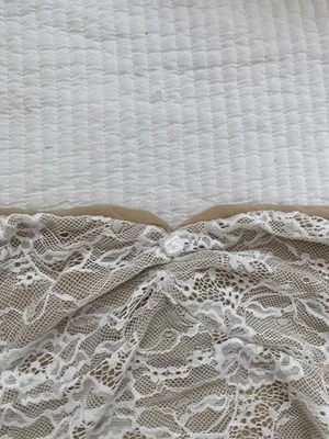 white beige lace ruffle Princess Polly dress thumbnail 2
