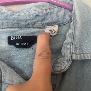 BDG denim button down top thumbnail 2
