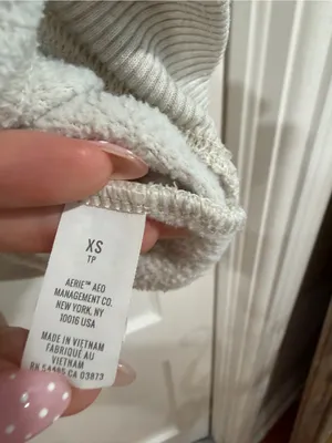 aerie women’s Pullover Hoodie in Light Beige thumbnail 3