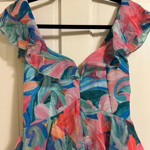 Show Me Your Mumu Reese Ruffle Midi Dress, Small, NWT thumbnail 8