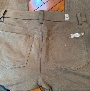 7 For All Mankind tan jeans thumbnail 5