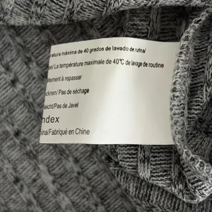 Womens Gray Ribbed Knit V-Neck Puff Sleeve Blouse Size Large NWT Grandmacore Top thumbnail 11