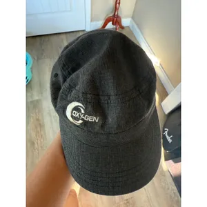 District‎ Oxygen Cadet Hat Military Cap Charcoal Grey Textured Adjustable Strap thumbnail 3