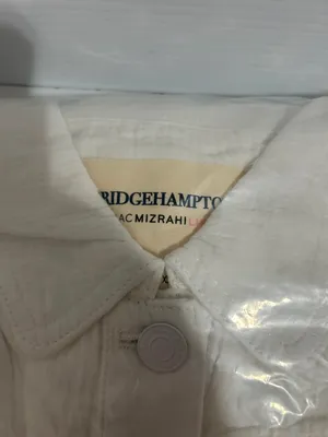 isaac mizrahi live bridgehampton cotton gauze jacket bright white size xl thumbnail 3