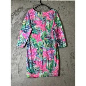 Lilly Pulitzer Scarlett Macaw Tropical Pink Shift Dress Large Resort Vacation‎ thumbnail 3