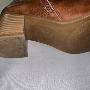 Frye & Co - Indiana Heeled Stacked Leather Ankle Boots Brown Women's Size 8M New thumbnail 14