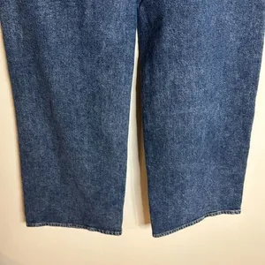 SO Women Super High Rise Wide Leg Distressed Denim Jeans Blue 11/30W thumbnail 11