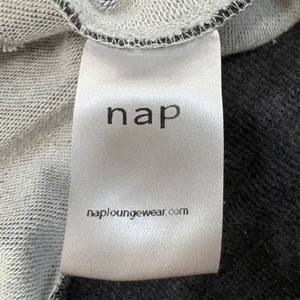 🌟NAP🌟 MOCK NECK SWEATSHIRT DRAWSTRING HEM GRAY SZ S thumbnail 10