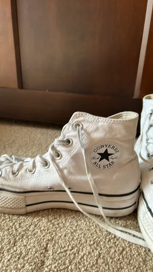 White Platform Converse thumbnail 2