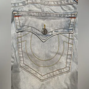 True Religion Light Blue Straight Leg Jeans thumbnail 14
