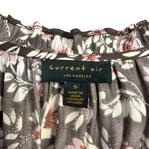 Anthropologie Current Air Alyce Brown Floral Mini Dress thumbnail 6